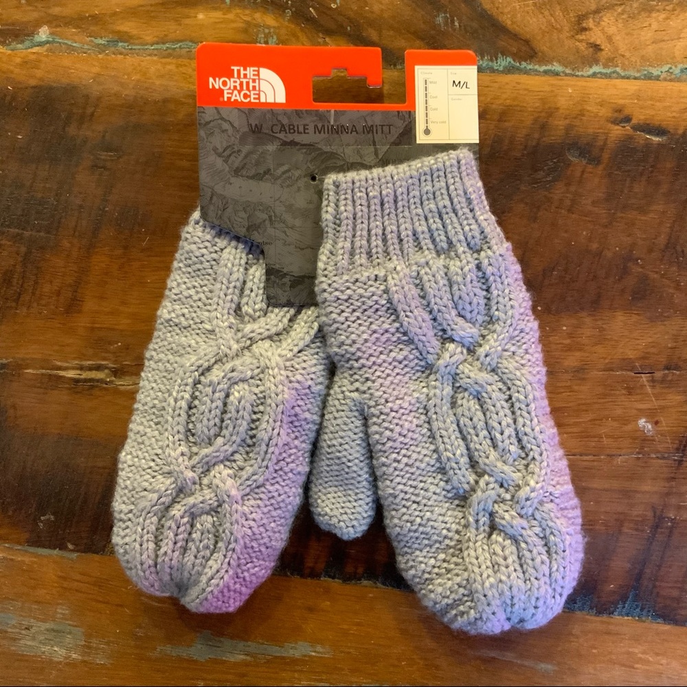 The North Face Cable Mina Knit Mitt Women - Grey